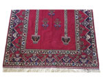 Fine rare piece Afghan Turkman carpet 202 x 120 cm - Image 3