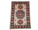 Stunning Handmade Kazaq Carpet 127 X 84cm
