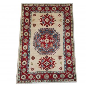 Stunning Handmade Kazaq Carpet 127 X 84cm
