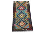 Fine Afghan Maimana kilim 198 x 64cm - Image 3