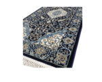 Navy Persian Design Machine Made Carpet 300 X 80 cm - Image 4