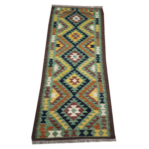 Gorgeous Afghan Maimana kilim 205 x 63 cm