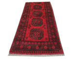 Gorgeous Red Afghan Carpet 376 x 78cm - Image 2