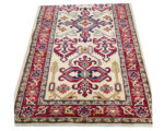 Fine Afghan Handmade Kazaq Carpet 206 x 85cm - Image 3