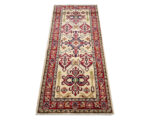 Fine Afghan Handmade Kazaq Carpet 206 x 85cm - Image 2