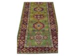 Gorgeous Afghan Handmade Kazaq Carpet 301 X 85cm - Image 3