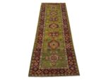 Gorgeous Afghan Handmade Kazaq Carpet 301 X 85cm - Image 2