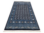 Stunning Navy bukhara Persian design Carpet 290 x 200 CM