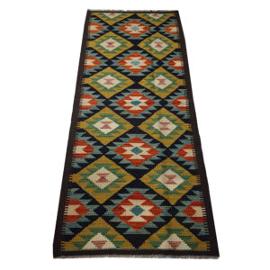 Stunning Afghan Maimana kilim 206 x 63CM