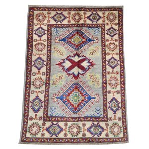 Fine Afghan Handmade Kazaq Carpet 121 x 82 cm