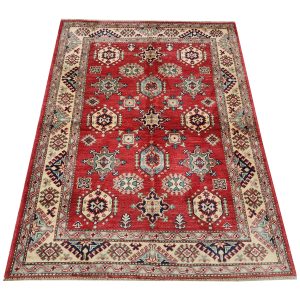 Fine Afghan Handmade Kazaq Carpet 180 x 122cm