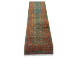 Stunning Afghan Handmade Carpet 282 x 78 CM - Image 5