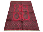 Fine Red Afghan Carpet 193 x 149 CM - Image 2