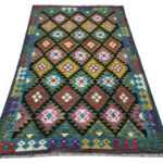 Stunning Afghan Maimana kilim Rug - 248 x 160 cm