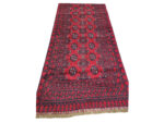 Fin Quality Red Afghan Runner 380 x 79 CM - Image 3