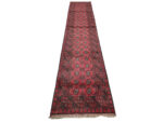 Fin Quality Red Afghan Runner 378 x 80 CM - Image 2
