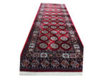 Red Bukhara Carpet Runner 300 x 80 cm - Image 3