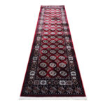 Red Bukhara Carpet Runner 300 x 80 cm