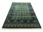 Fine Bukhara design green Carpet 230 x 160 cm - Image 2