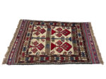 Beautiful Afghan Barjesta  Handmade Carpet 162 x 109 CM - Image 3