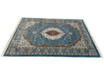 Blue Color Persian Design Machine Made Carpet 230 x 160 CM - Image 3