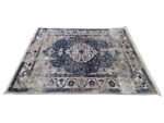 Fine Blue Vintage Style Carpet 180 x 120 cm - Image 4