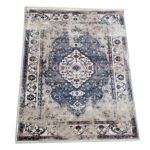 Fine Blue Vintage Style Carpet 180 x 120 cm