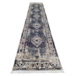 Fine Blue Vintage Style Carpet Runner 500 x 80cm