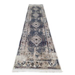 Gorgeous Blue Vintage Style Carpet Runner 400 x 80cm