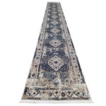 Beautiful Blue Vintage Style Carpet Runner 800 x 80cm