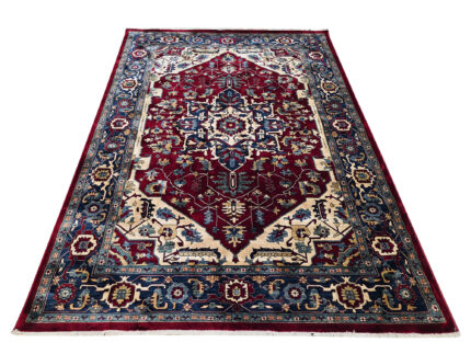 Kazac Style Red Machine Made Carpet