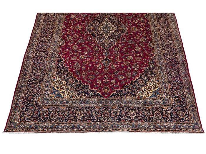 Very Good Condition Secondhand Kashan Carpet 410 x 303 CM - Image 4