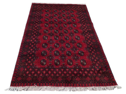 Red Afghan Handmade Carpet