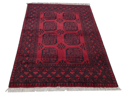 Red Afghan Handmade Carpet