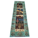 Rare piece Ariana carpet runner 291 x 83 cm