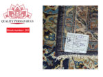 Gorgeous Pre-loved Navy Kashan Carpet 416 x 290cm - Image 8