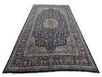 Gorgeous Pre-loved Navy Kashan Carpet 416 x 290cm