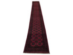 Incredible Red Afghan Handmade Runner 566 x 77 CM - Image 2