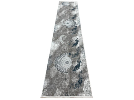 Grey Navy Passage Runner