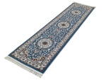 Gorgeous Blue Color Persian Style Machine Made Runner 300 x 80 CM - Image 3