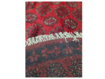 Gorgeous Red Afghan Hand-knotted Round Carpet 198 x 193 CM - Image 5