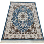 Blue Machine Made Rug