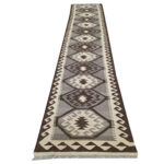 Stunning Handwoven woolen Natural Kilim 499 x 78cm