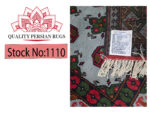 Blue Hand-knotted Kunduz Bukhara Carpet 252 x 82cm - Image 6