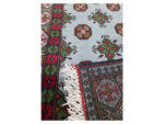 Blue Hand-knotted Kunduz Bukhara Carpet 252 x 82cm - Image 5