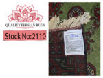 Fine green Afghan Kunduz Bukhara Carpet 579 x 78cm - Image 7