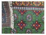 Fine Green Afghan Kunduz Bukhara Carpet 188 x 130 CM - Image 5