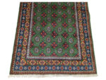Fine Green Afghan Kunduz Bukhara Carpet 188 x 130 CM - Image 3