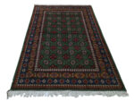 Stunning Green Afghan Kunduz Bukhara Carpet 186 x 125 CM - Image 2