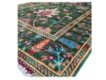 Fine Green Afghan Ariana Handmade Carpet 178 x 118cm - Image 4